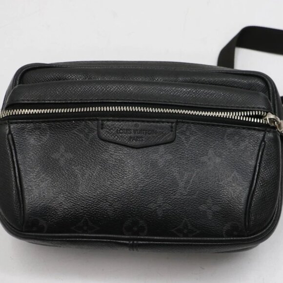 Louis Vuitton [M30245] Outdoor Bumbag Monogram Eclipse Taiga - Black - Picture 1 of 14